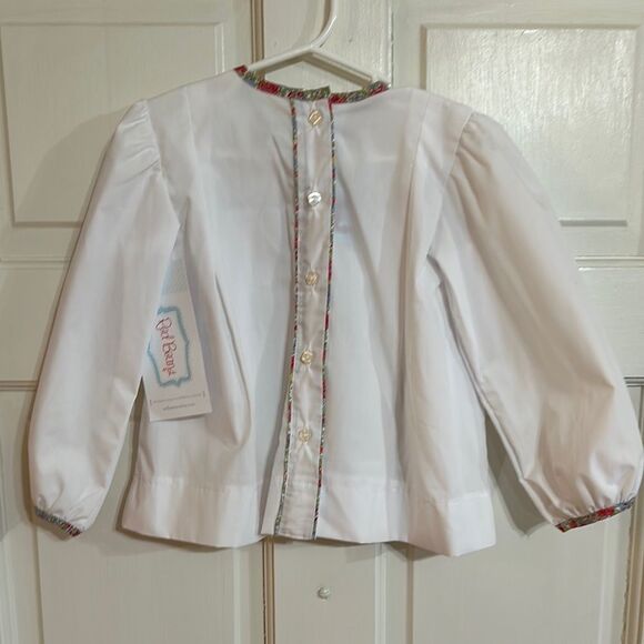 NWT red beans sample size 3 swing top with Floral Trim - Picture 4 of 4